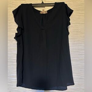 Philosophy Navy Women's Flutter Sleeve Top